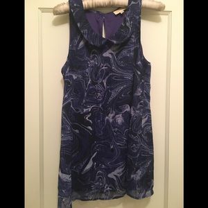 Modcloth purple sleeveless blouse - medium
